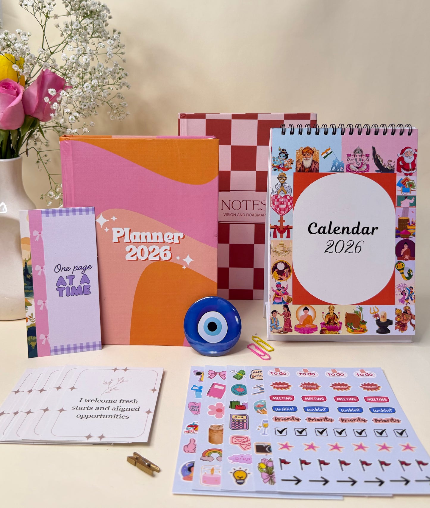 2026 Personal Planner & Calendar Bundle with 5 Freebies | Goal, Habit & Journal Planner